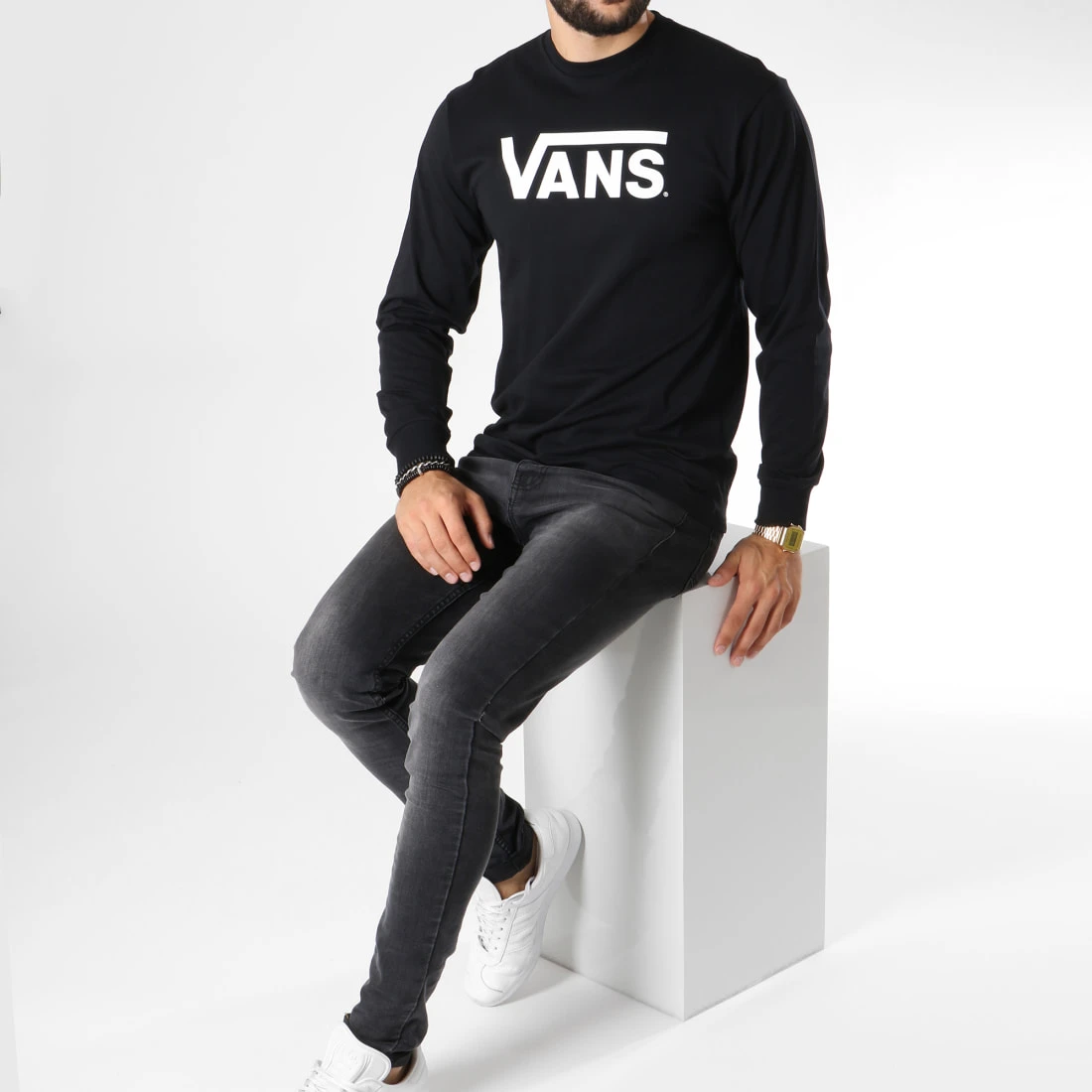 Bon marché ⌛ Tee Shirt Manches Longues Classic Noir de Vans 🥰 2 Bon marché ⌛ Tee Shirt Manches Longues Classic Noir de Vans 🥰 – Image 2