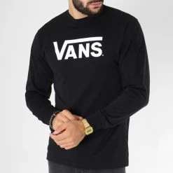 Bon marché ⌛ Tee Shirt Manches Longues Classic Noir de Vans 🥰 8 Bon marché ⌛ Tee Shirt Manches Longues Classic Noir de Vans 🥰 -Mode Chaussure vans 150201 K6HY28 BLACK WHITE 20180808T152949 04