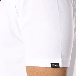 Meilleure vente 🧨 Tee Shirt Classic Blanc Noir de Vans ⭐ -Mode Chaussure vans 166547 VN000GGGYB2 WHITE BLACK 20190118T103249 04