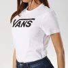 De gros ⭐ Tee Shirt Femme Flying A3UP4 Blanc Noir de Vans 👏