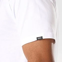 Bon marché 🎁 Tee 🛒 Shirt Left Chest Logo VN0A3CZEYB2 Blanc de Vans ✔️ -Mode Chaussure vans 187809 VN0A3CZEYB2 WHITE BLACK 20190703T110009 04