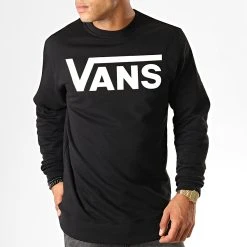 Meilleure vente 🔥 Sweat Crewneck Classic Crew II A456AY281 Noir de Vans ⌛