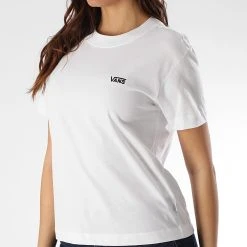 Grosses soldes ✨ Tee ⌛ Shirt Femme Junior V Boxy 4MFL Blanc de Vans ✨