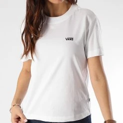 Grosses soldes ✨ Tee ⌛ Shirt Femme Junior V Boxy 4MFL Blanc de Vans ✨ -Mode Chaussure vans 208964 VN0A4MFLWHT1 WHITE 20200127T133841 03