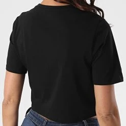Grosses soldes 🤩 Tee Shirt Crop Femme Flying A54QU Noir de Vans 💯 -Mode Chaussure vans 224762 VN0A54QUBLK BLACK 20200710T115033 04