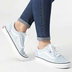 De gros ✔️ Baskets Femme Old Skool A38G1Q6K1 Baby Blue True White de Vans 🎉 -Mode Chaussure vans 245009 A38G1Q6K1 BABY BLUE TRWHT 20210602T154133 03