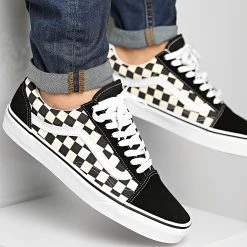 Meilleure affaire 😍 Baskets Old Skool A38G1P0SA Primary Check Black White de Vans 🌟