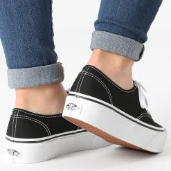Coupon ❤️ Baskets Femme Authentic Platform A3AV8BLK Black de Vans 👏 -Mode Chaussure vans 247151 A3AV8BLK1 BLACK 20210629T141918 02