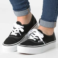 Coupon ❤️ Baskets Femme Authentic Platform A3AV8BLK Black de Vans 👏