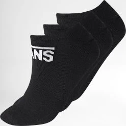 Remise 👏 Lot De 3 Paires De Chaussettes Basses XSX Noir de Vans 🔥