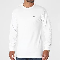 Grosses soldes 👏 Tee Shirt Manches Longues Off The Wall A4TUR Blanc de Vans 🔔