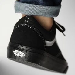 Promo 🎉 Baskets Old Skool Suede 3WKT5WU Black Black True White de Vans ✨ -Mode Chaussure vans 270496 A3WKT5WU1 BLK BLK TR WHT 20210702T151758 04