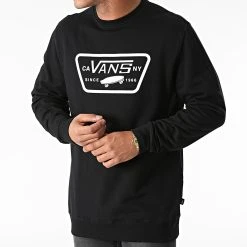 Acheter ⌛ Sweat Crewneck Full Patch Crew II A45CI Noir de Vans 🔔