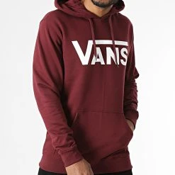 Remise ❤️ Sweat Capuche Classic Hoodie Bordeaux de Vans ⌛ -Mode Chaussure vans 289084 A456B K10 20211020T161838 03