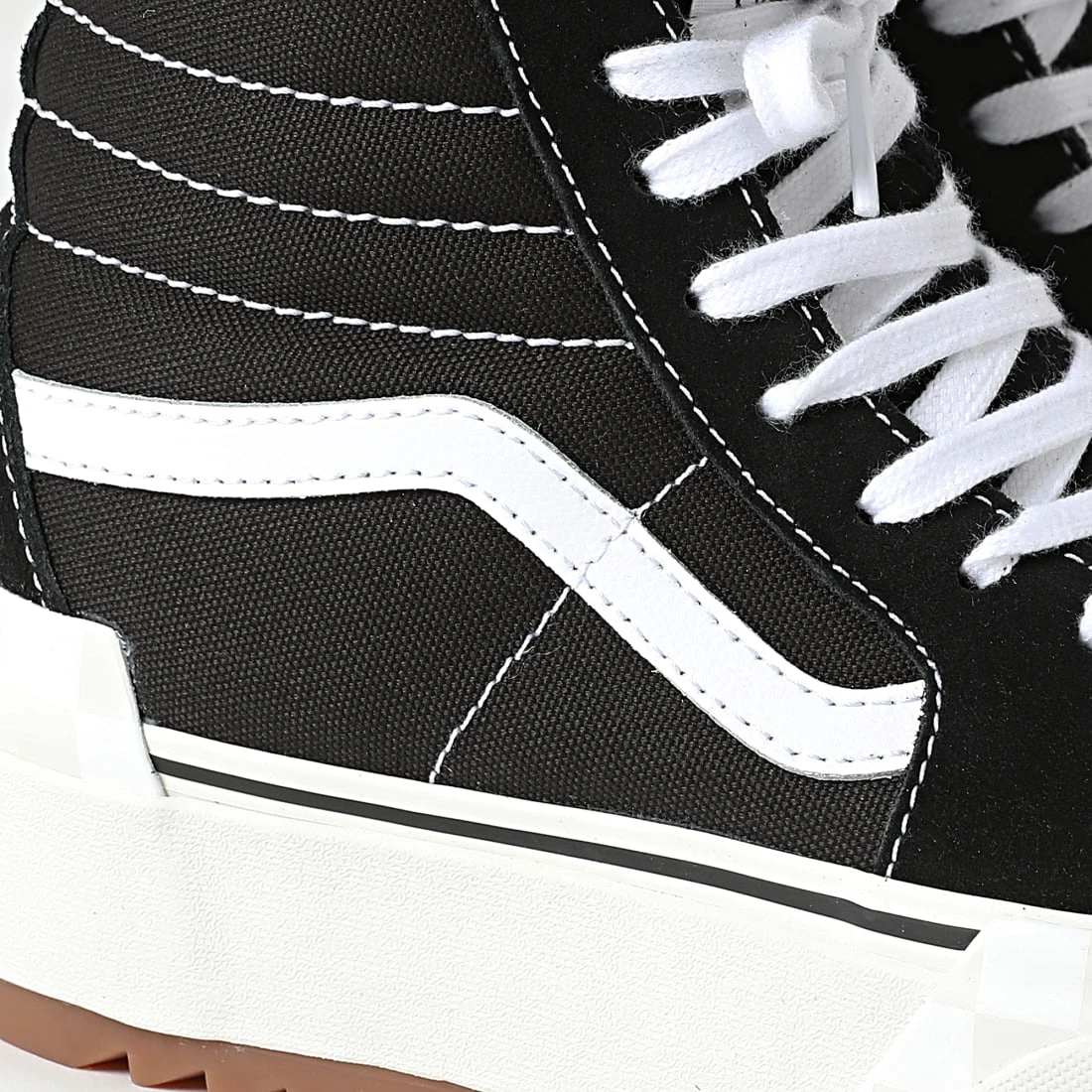 De gros 🎉 Baskets Femme Sk8-Hi Stacked BTW5Z Suede Canvas Black White de Vans 😉 2 De gros 🎉 Baskets Femme Sk8-Hi Stacked BTW5Z Suede Canvas Black White de Vans 😉 – Image 2