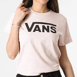 Nouveau 👏 Tee Shirt Femme Flying V Rose de Vans 🌟