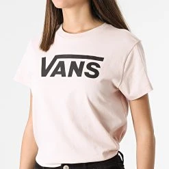 Nouveau 👏 Tee Shirt Femme Flying V Rose de Vans 🌟 -Mode Chaussure vans 297228 A3UP4 YRR 20220103T155721 03