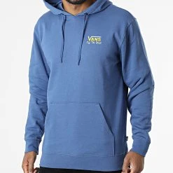 Acheter 🔥 Sweat Capuche Retro Vans A7PY4 Bleu ⭐ -Mode Chaussure vans 297233 A7PY4 5TU 20220110T162233 03