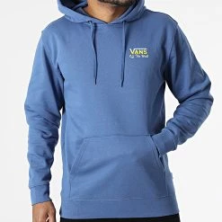 Acheter 🔥 Sweat Capuche Retro Vans A7PY4 Bleu ⭐ -Mode Chaussure vans 297233 A7PY4 5TU 20220110T162234 04