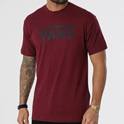 Budget ⌛ Tee 😉 Shirt Vans Classic 00GGG Bordeaux ✔️