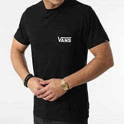 Meilleur prix 🔔 Tee Shirt Poche Off The Wall Classic A2YQ Noir de Vans ❤️ -Mode Chaussure vans 297998 VN0A2YQVY28 20220114T143151 03
