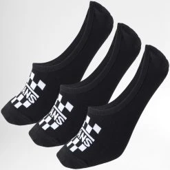 Meilleure vente ⭐ Lot De 3 Paires De Chaussettes A7S9B Noir de Vans ⭐
