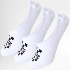 Meilleure affaire 🔔 Lot De 3 Paires De Chaussettes A7S9B Blanc de Vans 🌟
