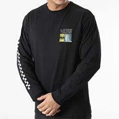 Acheter 👏 Tee Shirt Manches Longues A7PJK Noir de Vans 🔥