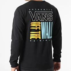Acheter 👏 Tee Shirt Manches Longues A7PJK Noir de Vans 🔥 -Mode Chaussure vans 305069 A7PJK BLK 20220228T155718 04