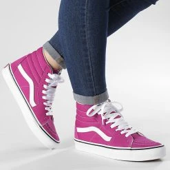 Top 10 ❤️ Baskets Femme Sk8 Hi 5JMJ8ZV Fuschia Red True White de Vans 🎁 -Mode Chaussure vans 311474 A5JMJ8ZV1 20220405T160531 03