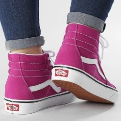 Top 10 ❤️ Baskets Femme Sk8 Hi 5JMJ8ZV Fuschia Red True White de Vans 🎁 -Mode Chaussure vans 311474 A5JMJ8ZV1 20220405T160532 04
