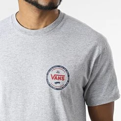 Meilleur prix ✨ Tee ❤️ Shirt Logo Check A7PLU Gris Chiné de Vans 🔥 -Mode Chaussure vans 312727 A7PLU ATH 20220408T164332 02