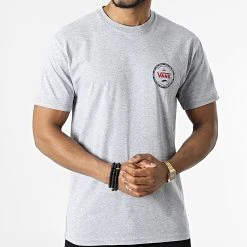 Meilleur prix ✨ Tee ❤️ Shirt Logo Check A7PLU Gris Chiné de Vans 🔥 -Mode Chaussure vans 312727 A7PLU ATH 20220408T164334 03