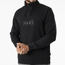 Acheter 😀 Sweat A Col Zippé Easy Box A5KN8 Noir de Vans ⌛ -Mode Chaussure vans 313181 A5KN8 BLK 20220413T155910 03