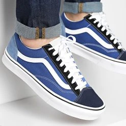 Remise 🧨 Baskets Style 36 A54F6 Navy Multicolor de Vans ✨