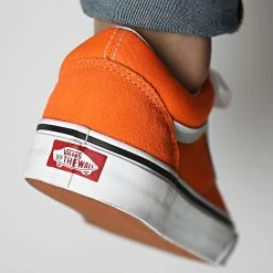 De gros ⭐ Baskets Old Skool 5KRFAVM Orange Tiger True White de Vans ✔️ -Mode Chaussure vans 316907 A5KRFAVM1 20220427T152245 04
