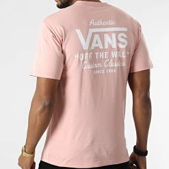 Offres 😉 Tee Shirt A3HZF Rose Clair de Vans 💯