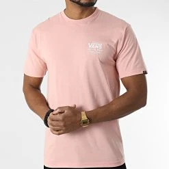 Offres 😉 Tee Shirt A3HZF Rose Clair de Vans 💯 -Mode Chaussure vans 317259 A3HZF YTK 20220503T160502 03