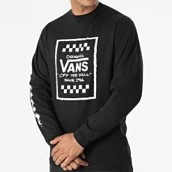Meilleure affaire 😉 Tee Shirt Manches Longues A7PMN Noir de Vans 😉