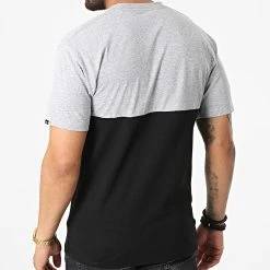 Le moins cher 🌟 Tee Shirt Colorblock A3C7D Gris Chiné Noir de Vans ✨ -Mode Chaussure vans 322680 A3CZD ATJ 20220613T161722 04
