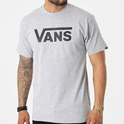Grosses soldes 🛒 Tee 💯 Shirt Classic 00GGG Gris Chiné de Vans ❤️
