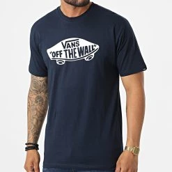 De gros 🔥 Tee Shirt 0004X Bleu Marine de Vans 🎉