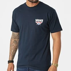 Coupon ✨ Tee ✔️ Shirt A7S6T Bleu Marine de Vans 😉 -Mode Chaussure vans 323802 A7S6T NVY 20220617T151409 04
