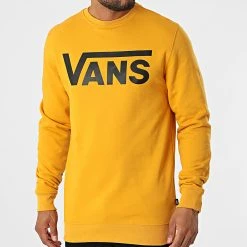 Vente flash 🥰 Sweat Crewneck A456A Moutarde de Vans ✔️