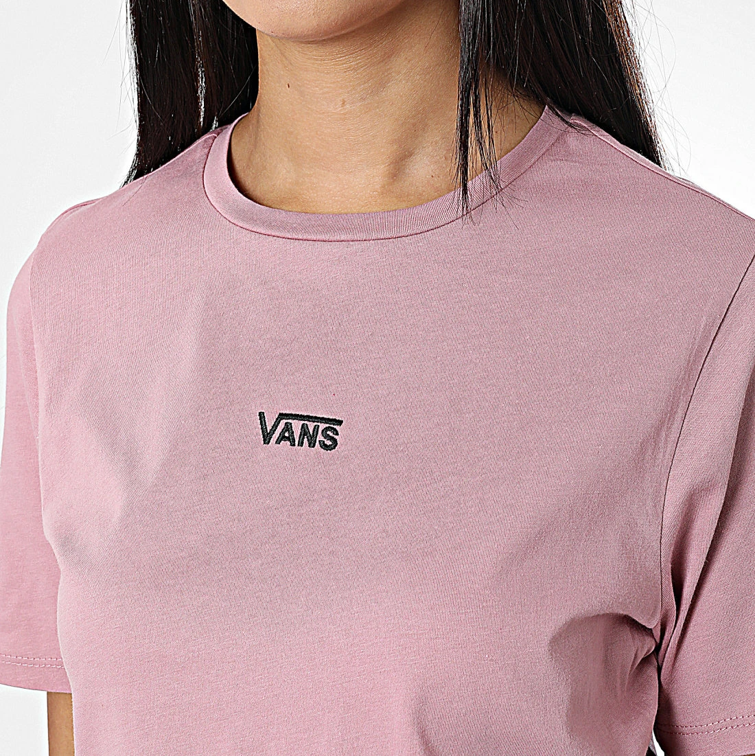 Top 10 ✨ Tee 👍 Shirt Femme Crop Flying V Rose de Vans ✔️ 2 Top 10 ✨ Tee 👍 Shirt Femme Crop Flying V Rose de Vans ✔️ – Image 2