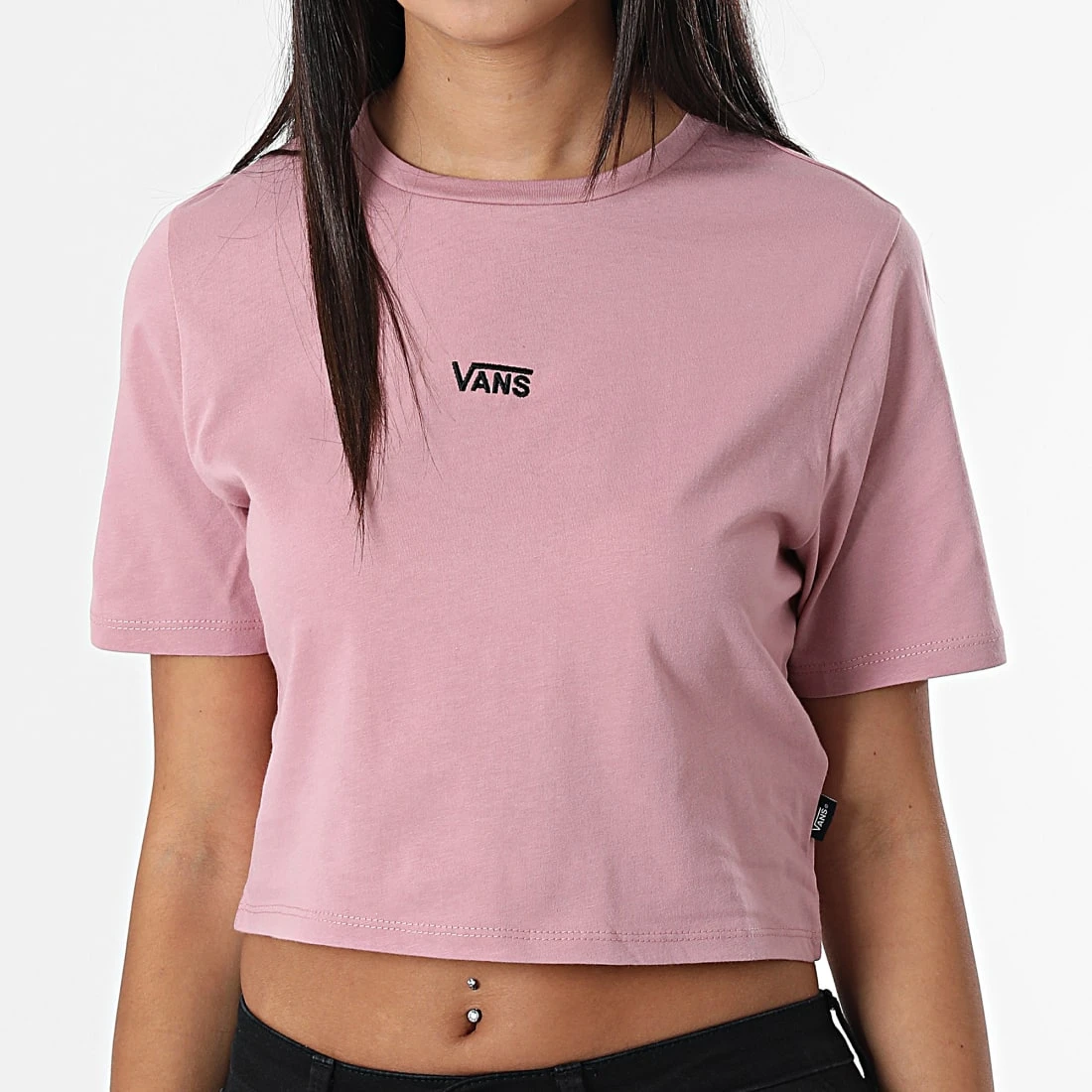 Top 10 ✨ Tee 👍 Shirt Femme Crop Flying V Rose de Vans ✔️ 3 Top 10 ✨ Tee 👍 Shirt Femme Crop Flying V Rose de Vans ✔️ – Image 3