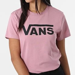 Grosses soldes 🔔 Tee Shirt Femme Flying V Rose de Vans ❤️