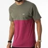 Meilleure affaire 💯 Tee Shirt Colorblock Vert Kaki Bordeaux de Vans 🤩