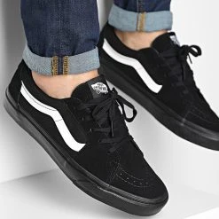 Meilleur prix 😀  Baskets Sk8 Low 5KXDBZW Contrast Black White de Vans ❤️