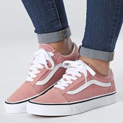 Meilleure affaire 🛒 Baskets Old Skool A38G11UL Rose Dawn True White de Vans ✔️